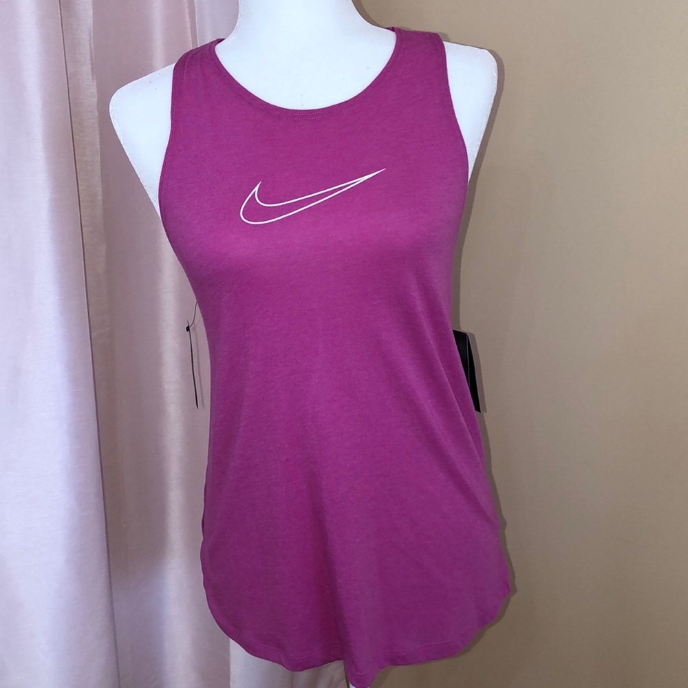 Nike pink racer back athletic top. Size sm